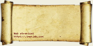 Blaža Bzenić vizit kartica